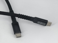 Câble de charge rapide USB Type-C en nylon tressé en alliage d'aluminium de haute qualité 240W 5A 1m pour ordinateur et imprimante