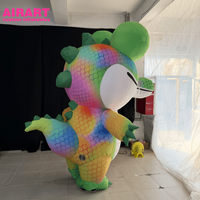 Costume de mascotte de crocodile gonflable pour accessoires de scène, costumes d'animaux gonflables personnalisés pour adultes