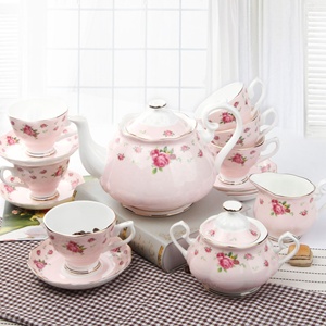 Discount Promotion European Luxury Ceramic Porcelain Eco-Friendly Afternoon <b>Tea</b> Coffee <b>Set</b> - Product Image 2