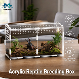 Hábitat Modular Personalizado para Reptiles de Acrílico con Material Reforzado, Múltiples Ventilaciones, Vista de 360° y Diseño Anti-Escape - Product Image 2