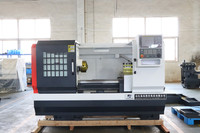 Tour à lit plat horizontal CNC avec axe C modèle CK6150 pour fraisage à usage moyen et travail de tour