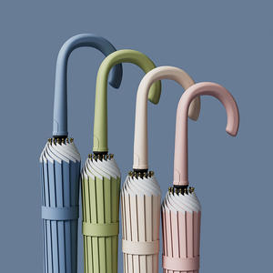 Paraguas de lluvia automático de mango largo de alto valor para adultos Diseño moderno Grueso Resistente al viento Hecho Poliéster Clima tormentoso - Product Image 3