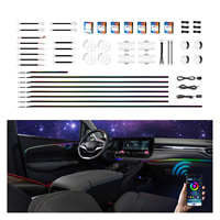 Kit de Iluminación Ambiental para Automóvil K4 Plus Personalizable con 265 Colores, Control por Aplicación y Control por Voz para Uso Interior Universal