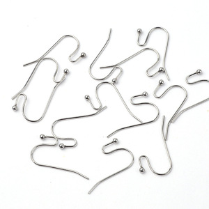 Ganchos para orejas de acero inoxidable de 2.0 mm, accesorios para la fabricación de pendientes, piezas para joyería DIY. - Product Image 3