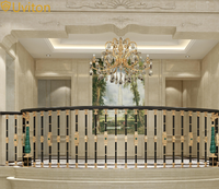 Vente en gros d'usine Foshan Balustrades de balcon Rampe d'escalier Escaliers droits en spirale de conception personnalisée noirs