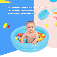 Aufblasbarer Planschpool für Kinder, Baby-Schwimmbecken für Garten und Outdoor, PVC-Spielbecken