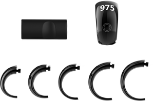 Bague de prière intelligente musulmane, étanche IP68, <span class=keywords><strong>batterie</strong></span> 40 mAh, autonomie 7 jours, contrôle via application iOS, boîtier en plastique, compteur de prières 999999 - Product Image 2