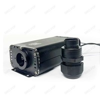 Moteur d'éclairage LED à fibres optiques 20W RGBW scintillant avec effet étoile filante, double port, contrôle par application à distance