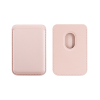 Portefeuille Court de Luxe en Cuir PU avec Support Magnétique Magsafe, Style Tendance, Étui à Cartes Apple et Porte-Monnaie, Accessoires de Portefeuille