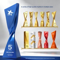Trofeo de Resina Creativo Personalizado con Diseño a Medida para Eventos Anuales Corporativos, Reconocimiento a Empleados, Premios Conmemorativos