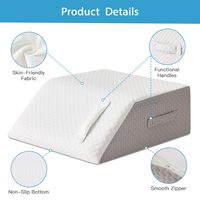 Haute qualité la mousse à mémoire ergonomique refroidissement polyvalent post-chirurgie soulever l'élévation de la jambe oreiller soulagement du gonflement pour les deux jambes