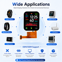 Maßgefertigtes 1,96 Zoll TFT LCD Display Modul 320x386 IPS Bildschirm Mit QSPI Schnittstelle ST77916 Treiber-IC für Smartwatch OEM-Lösung