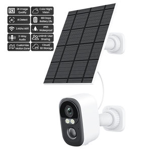 2K 3MP WiFi Solar betriebene CCTV-Überwachungs kamera Nachtsicht Tuya App Konnektivität NVR Batterie betriebene Speicher karte mit geringem Strom verbrauch - Product Image 1