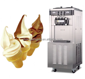 Automatic 3 Flavors Ice Cream <b>Maker</b> Ice Cream Equipment Commercial Soft Serve Self Cleaning Ice Cream Machine - Product Image 1