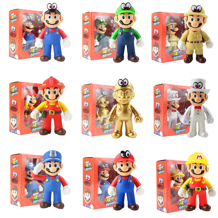 新しい漫画3DマリオブラザーズアクションフィギュアPVCおもちゃ