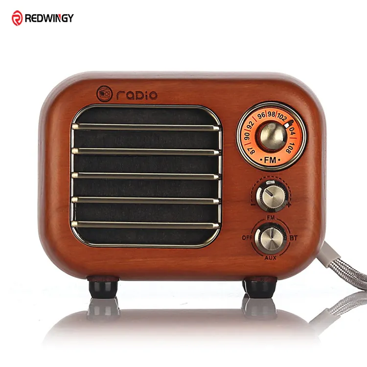 Haut-parleur bluetooth en bois chaud 2023, haut-parleurs d'extérieur sans fil avec radio FM, batterie rechargeable, mini haut-parleur bluetooth portable