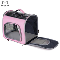 Sac à dos de transport pour animaux de compagnie avec fenêtre transparente, maille respirante, pliable, pour voyages en plein air, pour petits chats et chatons
