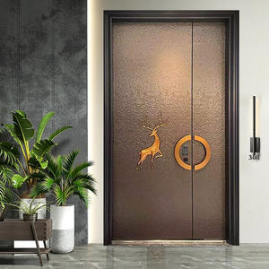 Bier muster Kugelsichere Außentüren aus Aluminium metall für Häuser OEM - Product Image 4