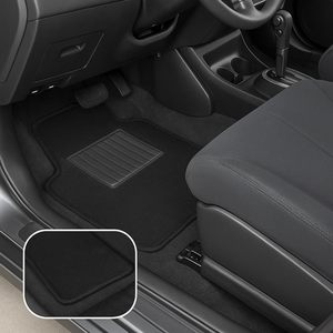 Nouveautés : Tapis de sol universels pour voiture, 5 pièces/ensemble, PVC/plastique, 10 mm d'épaisseur, portables et durables pour toutes les voitures - Product Image 5