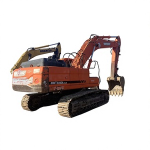 Excavadora de cadenas Doosan DX340LCa original de 34 toneladas con pocas horas de trabajo, excavadora usada para ingeniería pesada en oferta. - Product Image 1