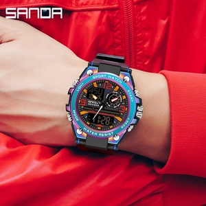 Personnalisé Votre Propre Logo Sanda 6024 <span class=keywords><strong>G</strong></span> Style Nouveau Reloj <span class=keywords><strong>Montre</strong></span> Montres Numériques Étanche Sport Horloge <span class=keywords><strong>Montre</strong></span>-Bracelet Quartz <span class=keywords><strong>Montre</strong></span> Pour Hommes - Product Image 4