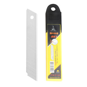 Lames de couteau utilitaire SK5 en acier à haute teneur en carbone 18 mm pour le bureau, le bricolage, l'artisanat, l'emballage – Lames de rechange rapides et tranchantes - Product Image 2