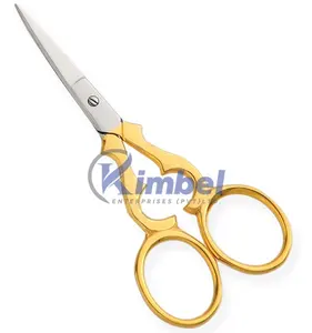 Biểu Tượng Tùy Chỉnh Dứa Phong Cách Nhỏ Ưa Thích Cắt Kéo Vàng Xử Lý Cổ Điển Thêu Kéo Với Lưỡi Thép Không Gỉ - Product Image 4