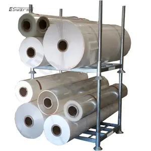 Detachable textile carpet storage palets stacking fabric roll rack for warehouse