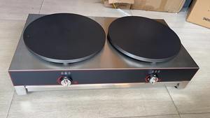 Commercial grand <span class=keywords><strong>Mini</strong></span> crêpe et crêpe 3000w 40CM cuisinière plaque chauffante une collation rotatif électrique gaz faisant la plaque Machine fabricants casserole - Product Image 3