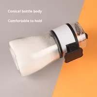 Bouteille à sel en verre avec couvercle hermétique pour le dropshipping, distributeur de poudre d'épices pour la cuisine domestique