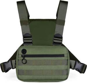 Reflecterende borsttas met meerdere vakken voor nachtelijk hardlopen, fietsen, wandelen - draagbaar ontwerp voor alle seizoenen - Product Image 1