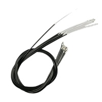 Câble de frein universel en acier tressé noir de 1700 mm pour VTT, vélo de route et vélo de ville – Kit de câbles de frein pour vélo