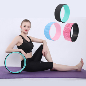 Phụ nữ chuyên nghiệp đào tạo bánh xe Yoga Con lăn tập thể dục backbends Pilates thiết bị - Product Image 1