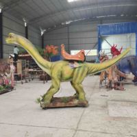 Tour de dinosaure animatronique de divertissement pour enfant tour de Dino à jetons électrique pour parc d'attractions
