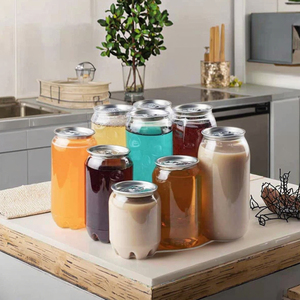 Cấp Thực Phẩm Dễ Dàng Mở Pet Bao Bì Chai Nước Ép Trái Cây Đồ Uống Có Thể Tùy Chỉnh In Logo Rõ Ràng Pet Nhựa Soda Có Thể - Product Image 6