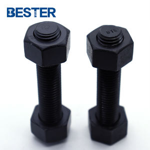 A320 L7 1M Rosca Zinc Amarillo L7 L7m <span class=keywords><strong>Perno</strong></span> B7 A320 Astm A193 Gr L7 Pernos de doble extremo con tuercas - Product Image 1