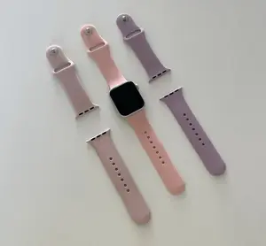 Bracelet de montre en silicone à la mode, bracelet en silicone pour Apple Watch