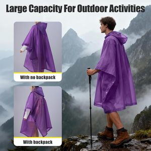 Ponchos de Lluvia Impermeables, Ligeros, de Secado Rápido, Resistentes al Viento, Transpirables, Ecológicos, Desechables y Transparentes con Logotipo Personalizado - Product Image 6