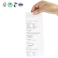 مصنع تصنيع المعدات الأصلية عينات مجانية 80x80 80x83 57x40 Atm poss Bpafree استلام الورق الحراري الدائم فحص الشريط النقدي حتى لفات واحدة R20