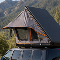 Tente de toit rigide pour camping en plein air, forme triangulaire, en aluminium, imperméable, 4 saisons, pour 2 à 4 personnes, SUV, pick-up