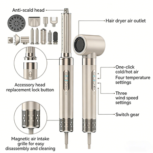 เครื่องจัดแต่งทรงผม 8 in 1 ความเร็วสูง อุปกรณ์จัดแต่งทรงผมมืออาชีพแบบมัลติฟังก์ชั่น สำหรับการดัด<span class=keywords><strong>ผม</strong></span> เพิ่มวอลลุ่ม <span class=keywords><strong>ยืด</strong></span><span class=keywords><strong>ผม</strong></span> และจัดแต่งทรง - Product Image 2