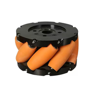Fabricant de roues omnidirectionnelles JK Mecanum, personnalisation, roue industrielle AGV de 6 pouces, capacité de charge de 600 kg, alliage d'aluminium