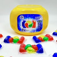Capsule de dosettes de linge hypoallergénique sans colorant pour un nettoyage en profondeur Fabricant de dosettes de linge en vrac personnalisées