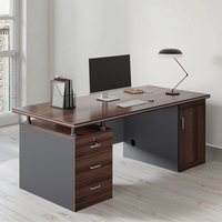 Estación de trabajo de madera maciza, duradera, Simple y moderna, escritorio de oficina, gabinete de personal, silla de oficina financiera, combinación de escritorio para ordenador