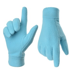 Guantes térmicos para mujer, color azul, para motocicleta y bicicleta eléctrica, cálidos, resistentes al viento y al frío, talla para adultos - Product Image 2