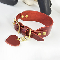 Collier élégant en cuir souple et personnalisable pour chien et chat avec options personnalisées - Vente en gros OEM