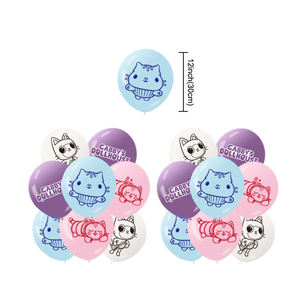 Ballons de fête pour baby shower, cadeaux d'anniversaire pour filles, design mignon, ballons de <span class=keywords><strong>maison</strong></span> de poupée pour filles, décorations de fête de princesse <span class=keywords><strong>Gabby</strong></span>, fournitures - Product Image 4