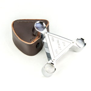 Trung Quốc 15x 20x 10x Triplet ba có thể gập lại đồ trang sức Loupe, cầm tay đọc kính lúp - Product Image 6