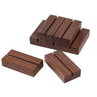 Support de menu en bois poli écologique pour table de café, présentoir de numéros de table pour restaurant