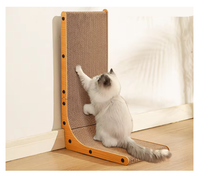 Gratte-chat en forme de L haute densité, griffoir détachable, vente en gros OEM
